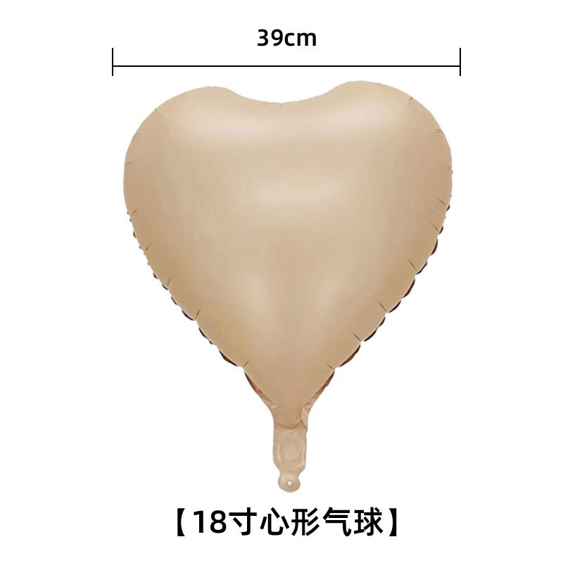 18 pulgadas amor globo de aluminio boda Día de San Valentín Día de Año Nuevo decoración suministros sala de bodas en forma de corazón globo de papel de aluminio
