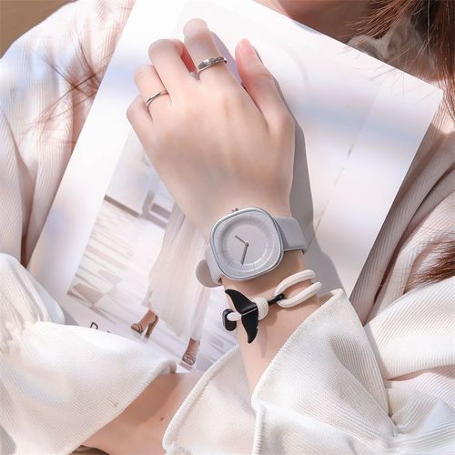 Korean Minimalist Design Women's Student Cross-border Niche Square High Fashion Creative Couple's Watch