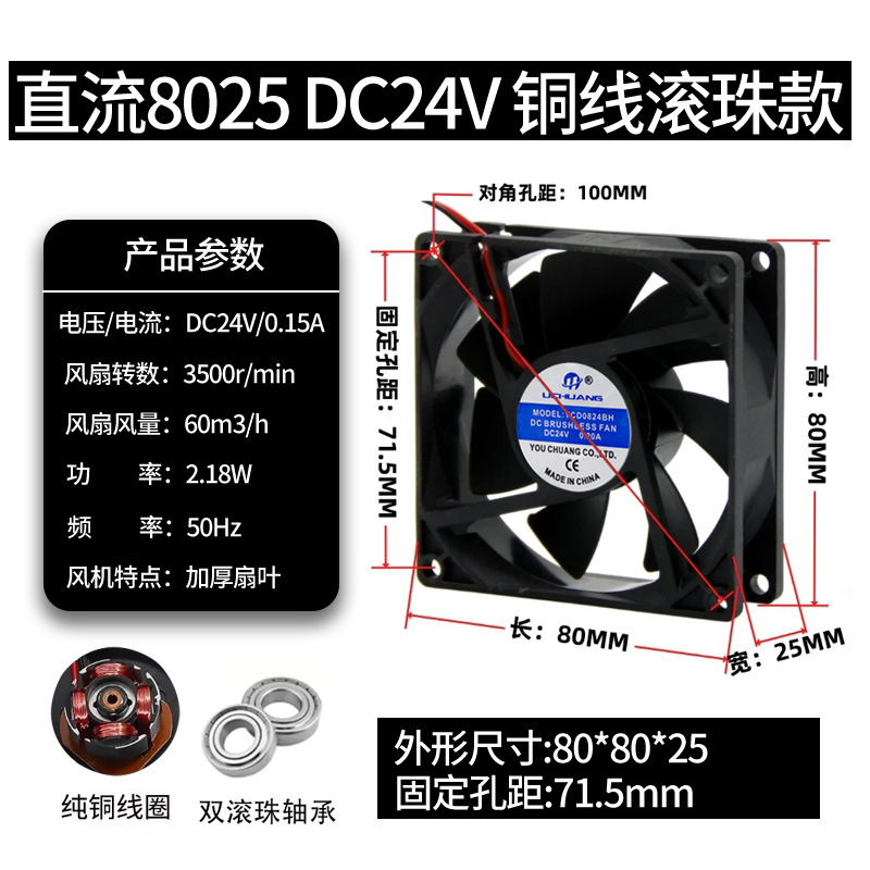 ventilador de flujo axial pequeño ventilador de ventilación image 25