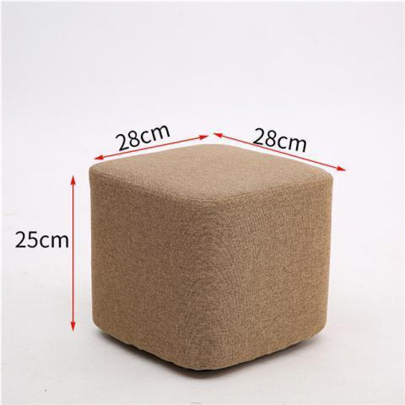 연한 갈색 높이 25cm 사각 스툴 - 장인 정신으로 엄선