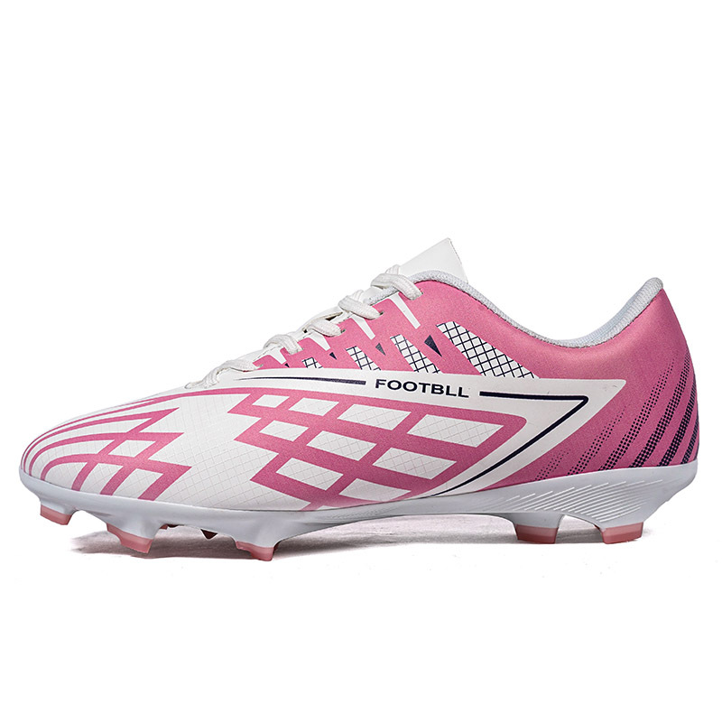 2025 nuevo éxito transfronterizo juveniles, niños, estudiantes, zapatos de fútbol masculinos y femeninos, zapatos de fútbol de clavos largos, zapatos de fútbol de clavos