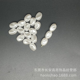 Bright shaped 10mm imitation pearl Imitation Baroque straight hole loose beads bracelet necklace hair accessories diy handmade accessories