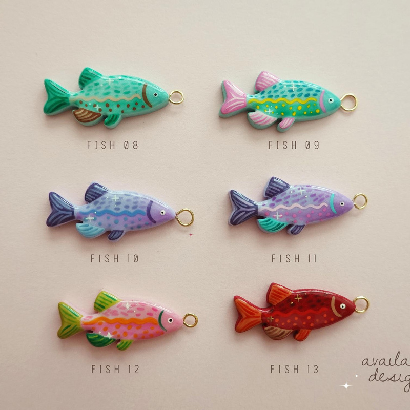 ヨーロッパとアメリカの国境を越えた新しいファッション小魚シリーズカラーペンダント DIY オーシャンシリーズ 18K ゴールド色保持女性|undefined