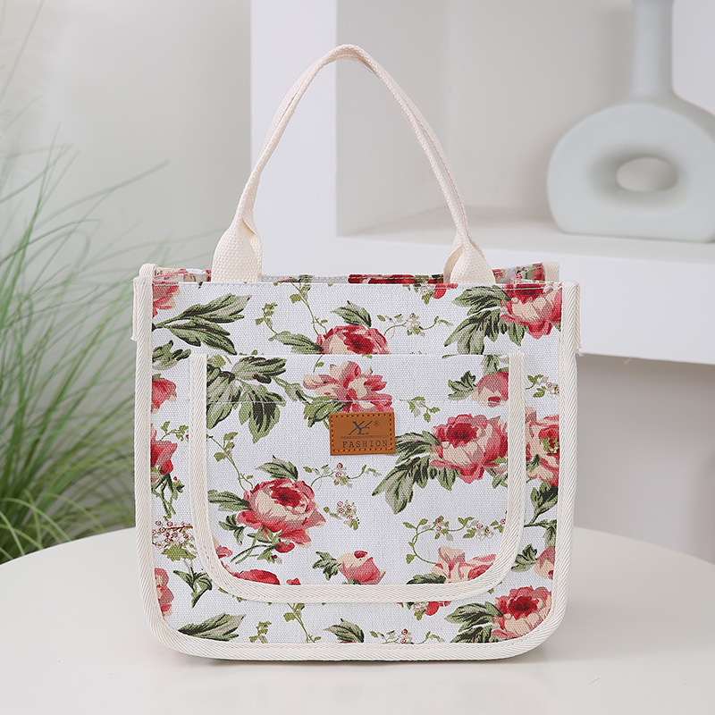 Nueva moda simple bolso de mano estilo nacional para trabajar bolsos portátiles ociosos bolsos al por mayor bolsos de lienzo de mamá