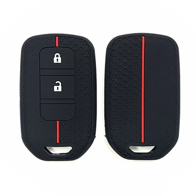 Suitable for Civic Silicone Key Cover, Old Model Accord, Inspire, Odyssey, Lingpai, Ailu, Crown, Honeycomb Pattern (Static Rod/Key Bag) - section-a