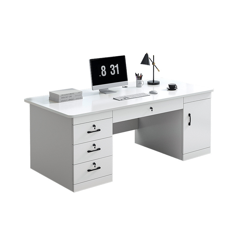 Mesa de escritorio simple moderna mesa de computadora doméstica cajón mesa de oficina silla mesa de escritorio combinada mesa de una sola persona mesa de trabajo