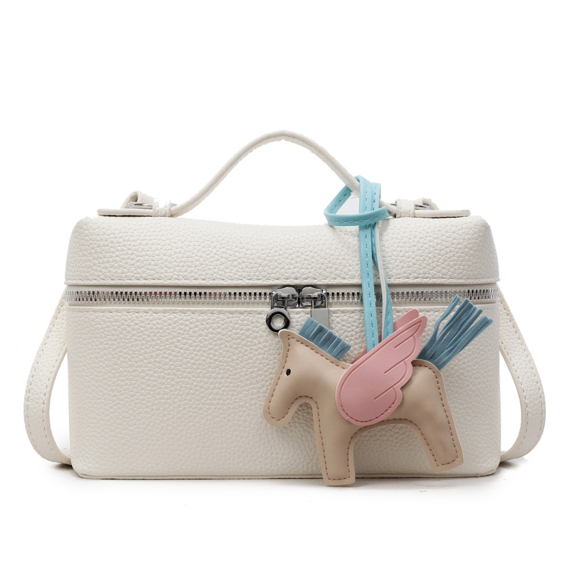 Coreana alta sensación bolso de mano pequeño bolso cuadrado para mujeres 2026 nueva moda estilo exterior ocio bolso de hombro