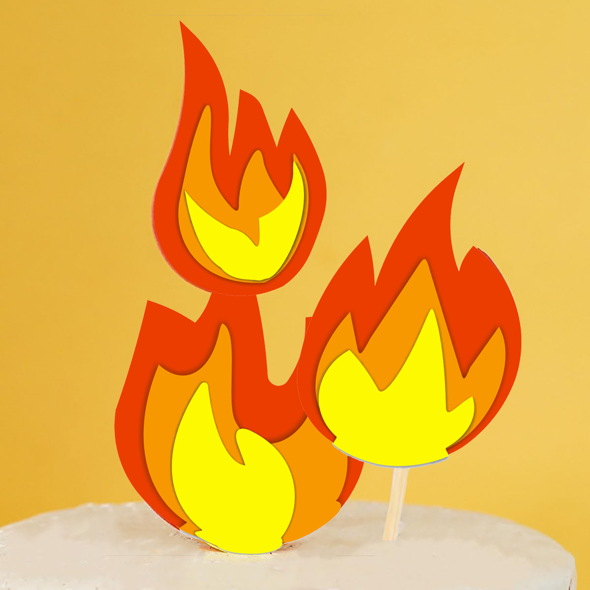 Inventario transfronterizo bombero tema pastel insertado decoración héroes llama llama insertado