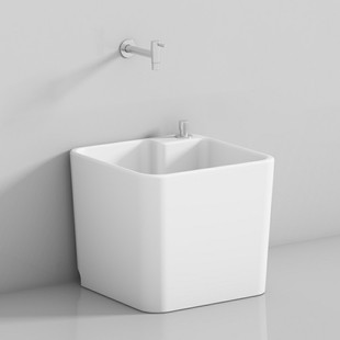 Ll35Cm Height Mop Pool Square Ceramic Table Control Wash Mop Pool Mop Pool Household Balcony Floor Mop 40X40