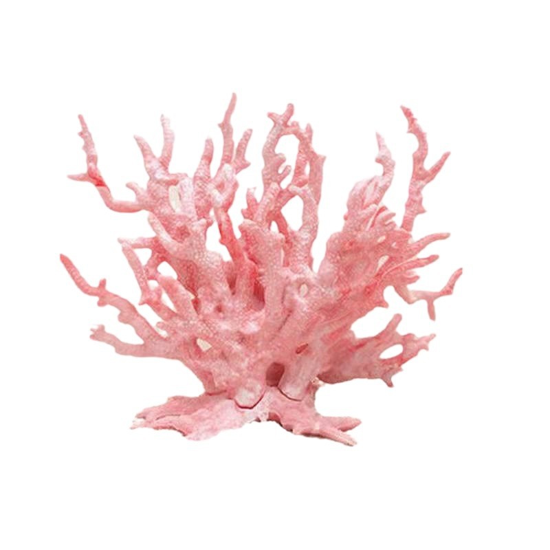 Pecera paisaje decoración piña casa rosa Coral submarino material de PVC no tiene miedo de caer acuario mundo submarino