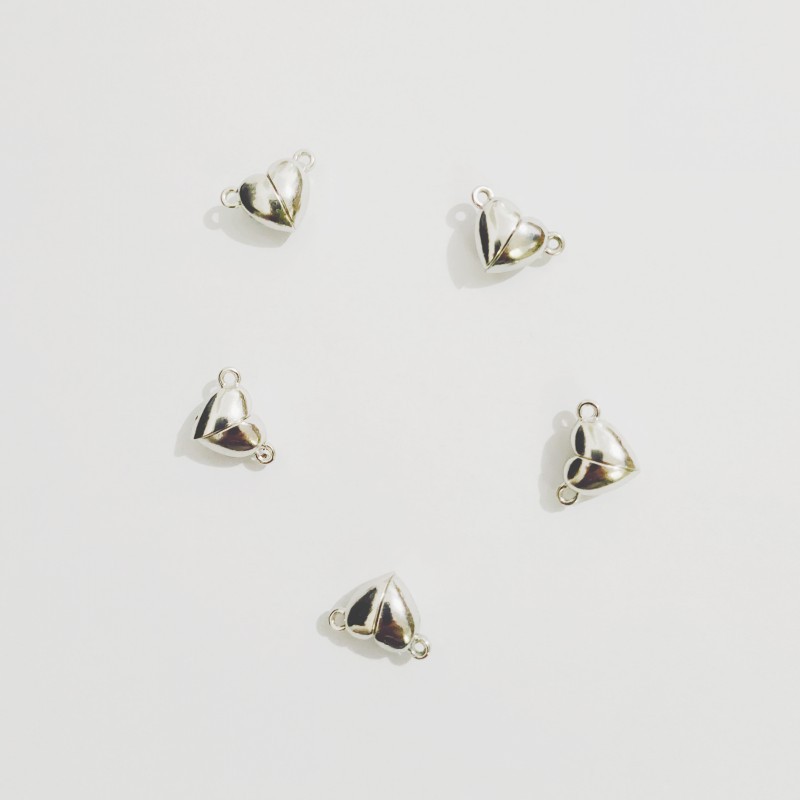 12g Weight DIY Jewelry Accessories, Bracelets Classification 1 Pair Quantity Metal Material Heart Shape Pattern Couple Gender Simple Style Style 1 Pair Metal Heart Shape DIY Jewelry Accessories Bracelets 无