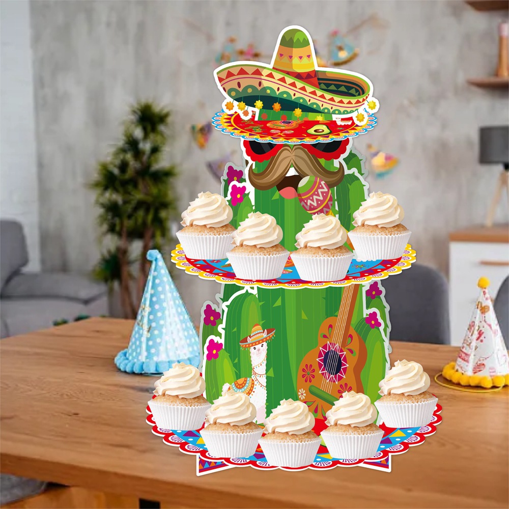 Transfronterizo México 5 de mayo Decoración de tarta Soporte de tarta Decoración de fiesta de carnaval mexicano