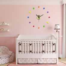 北欧西班牙创意EVA简约客厅装饰办公室钟表3D挂钟时钟DIY挂表定制