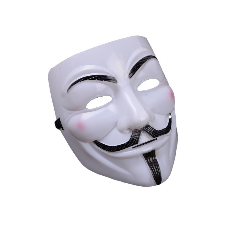 Máscaras de Halloween accesorios disfraz V máscaras en blanco y negro maquillaje cosplay facial image 5