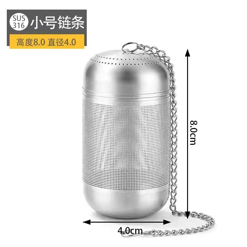 Colador de té de acero inoxidable SUS304, tetera estofada, almacenamiento de té, separación de té, filtro de té, colador de té