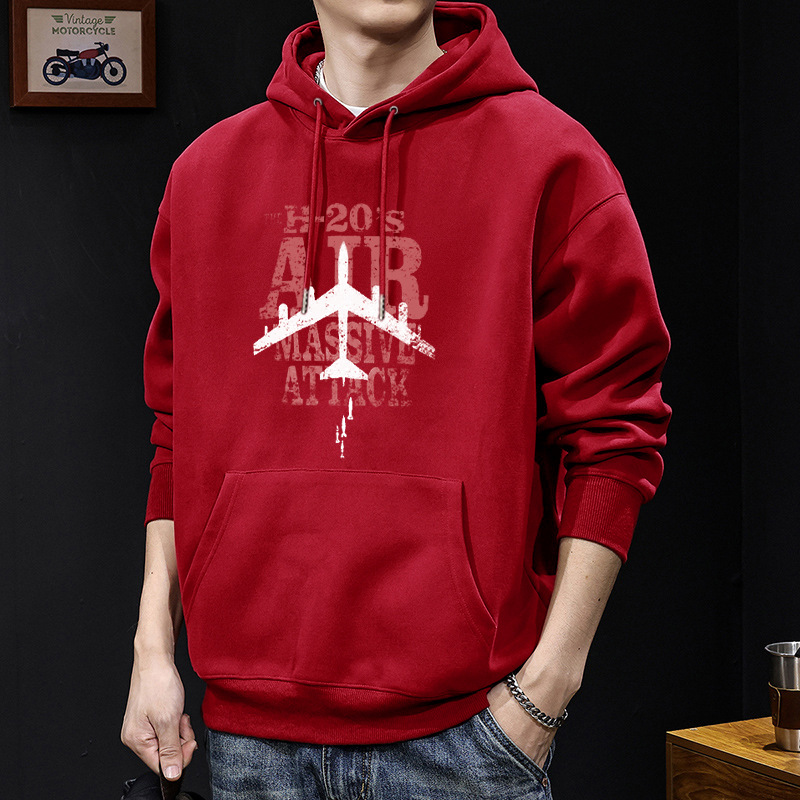 Gran camiseta con capuz rojo Regular - 8381