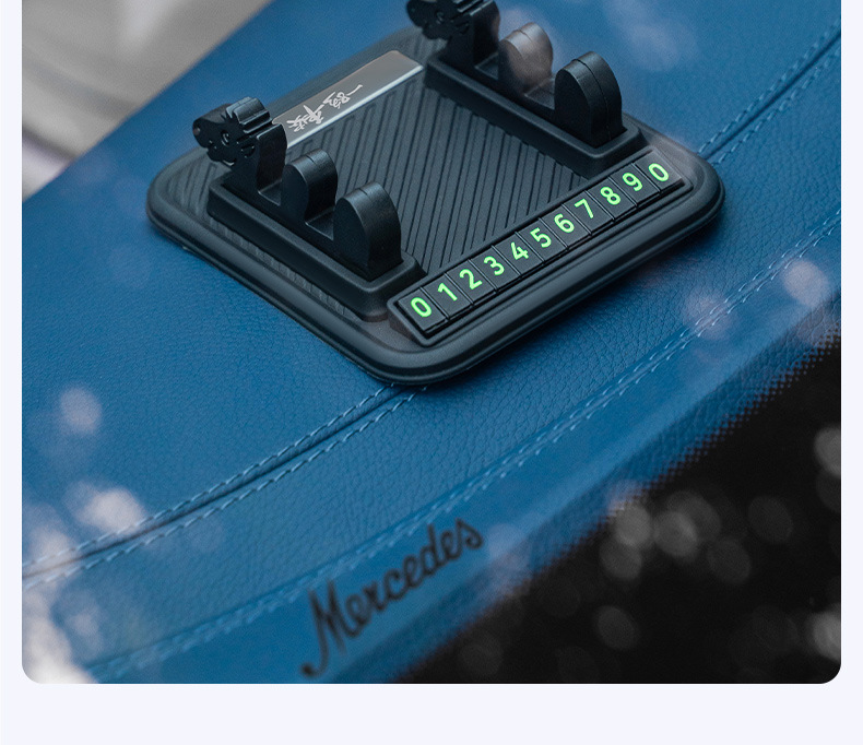 Cross-Border New Model Mobile Phone Navigation Holder for Car Dashboard, Anti-Slip and Stable, Dual Card Slot Mobile Phone Navigation Holder Wholesale