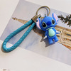 Cute woven three dimensional keychain, rainbow cartoon pendant from soft rubber, factory direct supply, in 3d format, Birthday gift