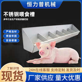 畜牧不锈钢喂食槽猪用不锈钢双面食槽下料槽猪食槽仔猪自动下料槽