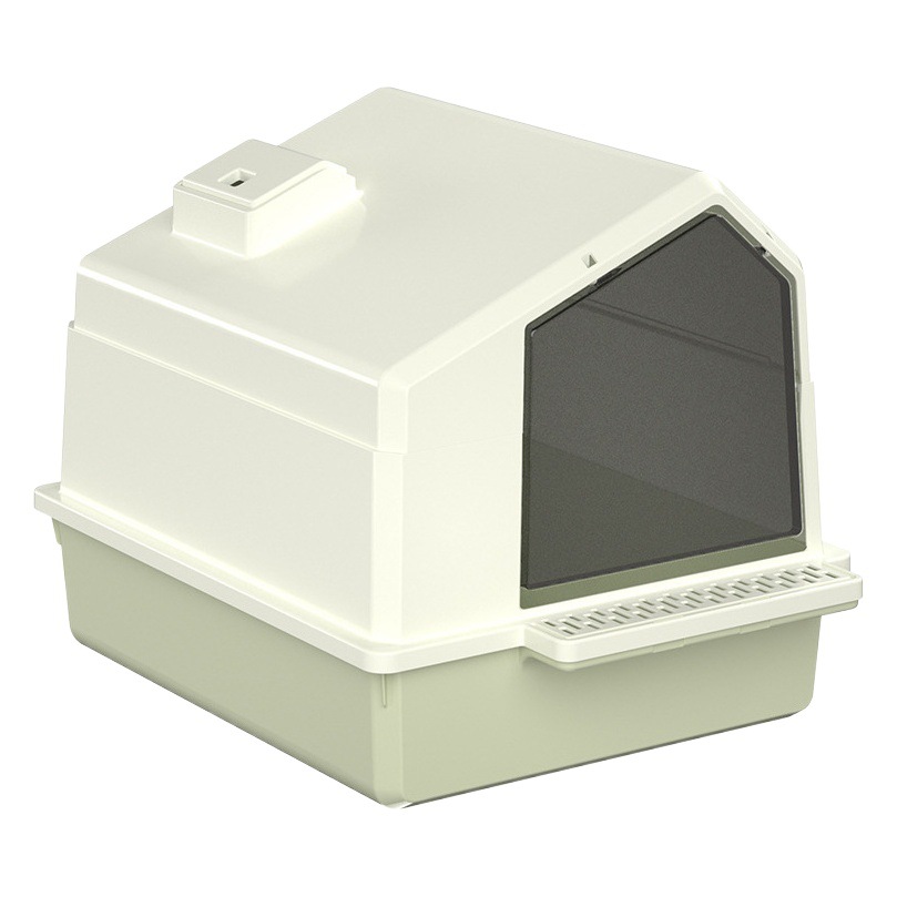Gran caja de arena para gatos completamente cerrada extraíble gato perro inodoro con puerta mascota gato inodoro suministros para mascotas