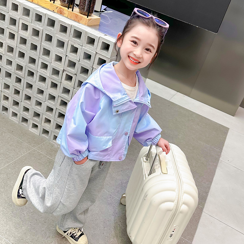 (2개) 여아 봄 가을 외국풍 코트, 여아 봄옷, 어린아이 패셔너블 바람막이, 봄 상의, 봄 스타일, 트렌디한 4세 9세
