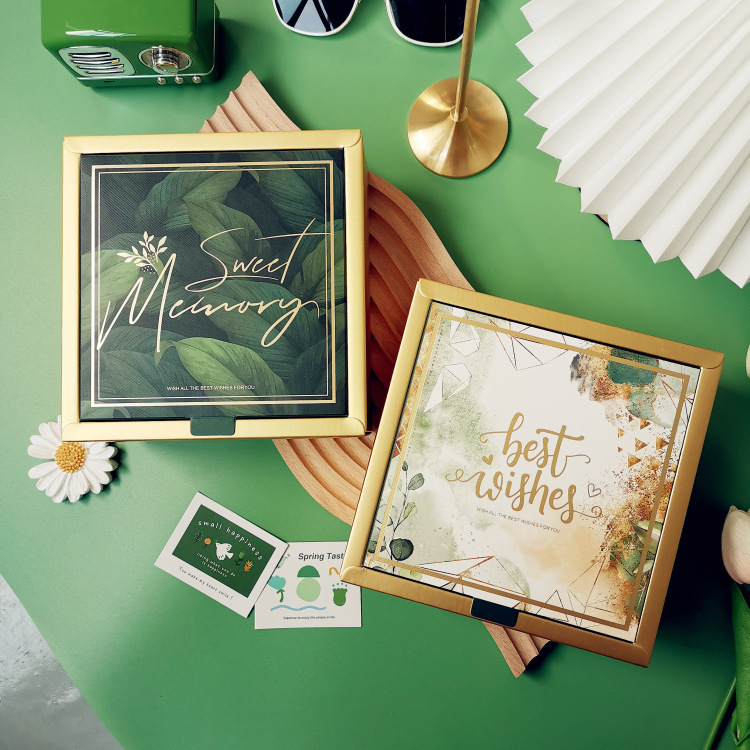 青团包装清明果礼品盒绿豆糕蛋黄酥雪媚娘包装盒定做森系包装盒