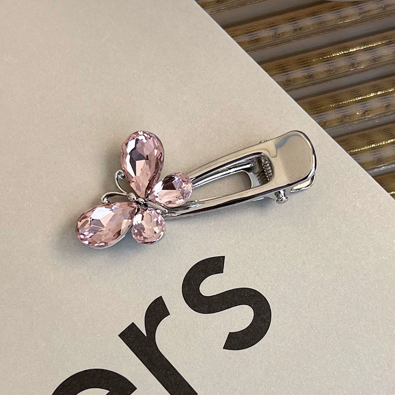 Фуксия атмосферные челки, металлическая заколка для волос, широкая палитра цветов, корейский стиль