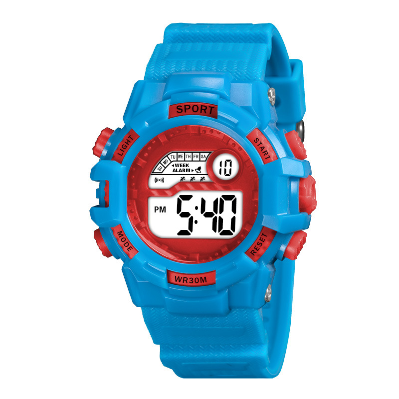 Ventas en caliente para niños y niñas relojes electrónicos cronógrafos estudiantes de primaria y secundaria multifuncional relojes electrónicos deportivos al aire libre fabricante