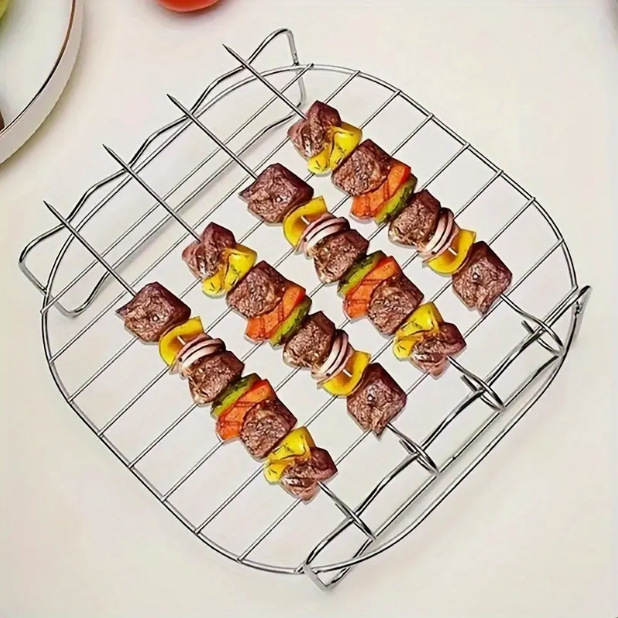 フライヤー焼き棚4焼き付き430ステンレス二重蒸し棚角焼き棚焼き棚トースト麺|undefined