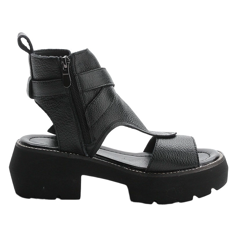 Европейские товары универсальные туфли на высоком каблуке с рыбьим ртом 2023 летние новые сандалии на толстой подошве женские водонепроницаемые сандалии на высоком каблуке на платформе женские оптом