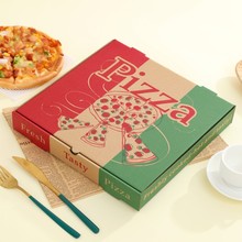 披萨盒子7 8 9 10 12寸一次性打包盒商用折叠包装盒pizza纸盒批发