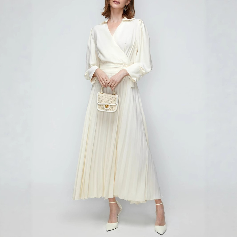 Cross-Border High-End Elegant Beige Dress for Women, Business Formal Wear, Urban Commuting, Formal Occasion Wear for Women Cross-Border High-End Elegant Beige Dress for Women, Business Formal Wear, Urban Commuting, Formal Occasion Wear for Women