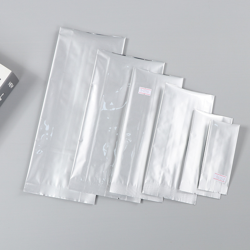 Spot bolsa de papel kraft con ventana transparente bolsa de embalaje de alimentos autosellada autoportante bolsa de té sellada de ocho lados fácil de rasgar