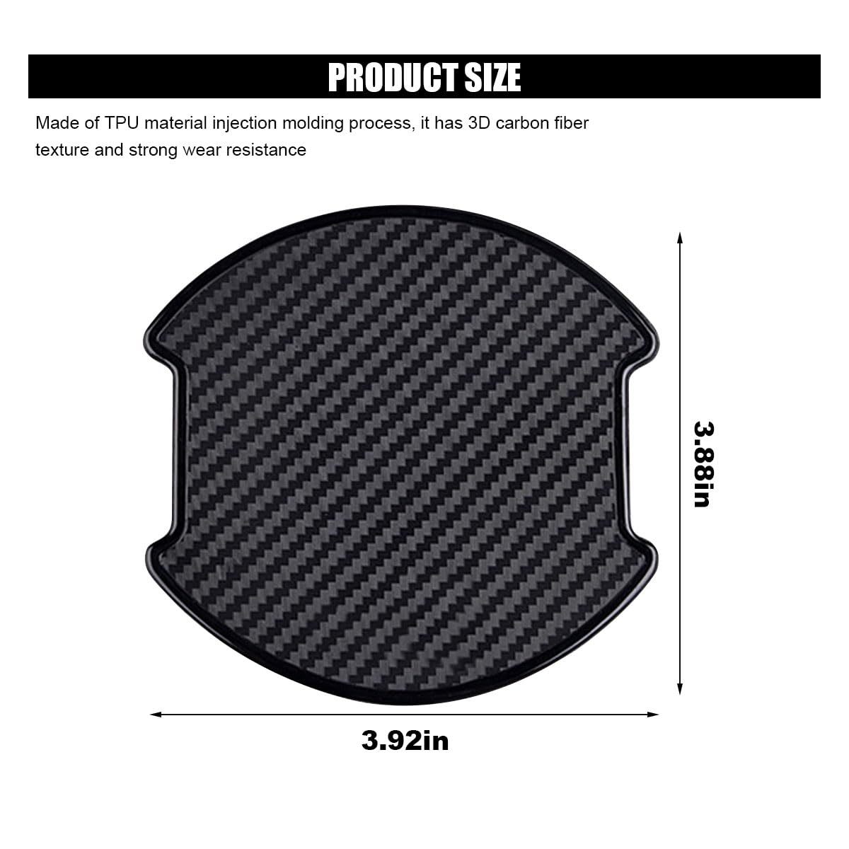 Amazon's Best-Selling Universal Car Magnetic Door Handle Carbon Fiber 4Pcs Car Anti-Scratch Protective Film