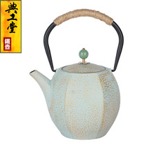 外贸款铸铁茶壶铁壶生铁壶亮光搪瓷内壁烧水壶酒店饭店泡茶壶批发