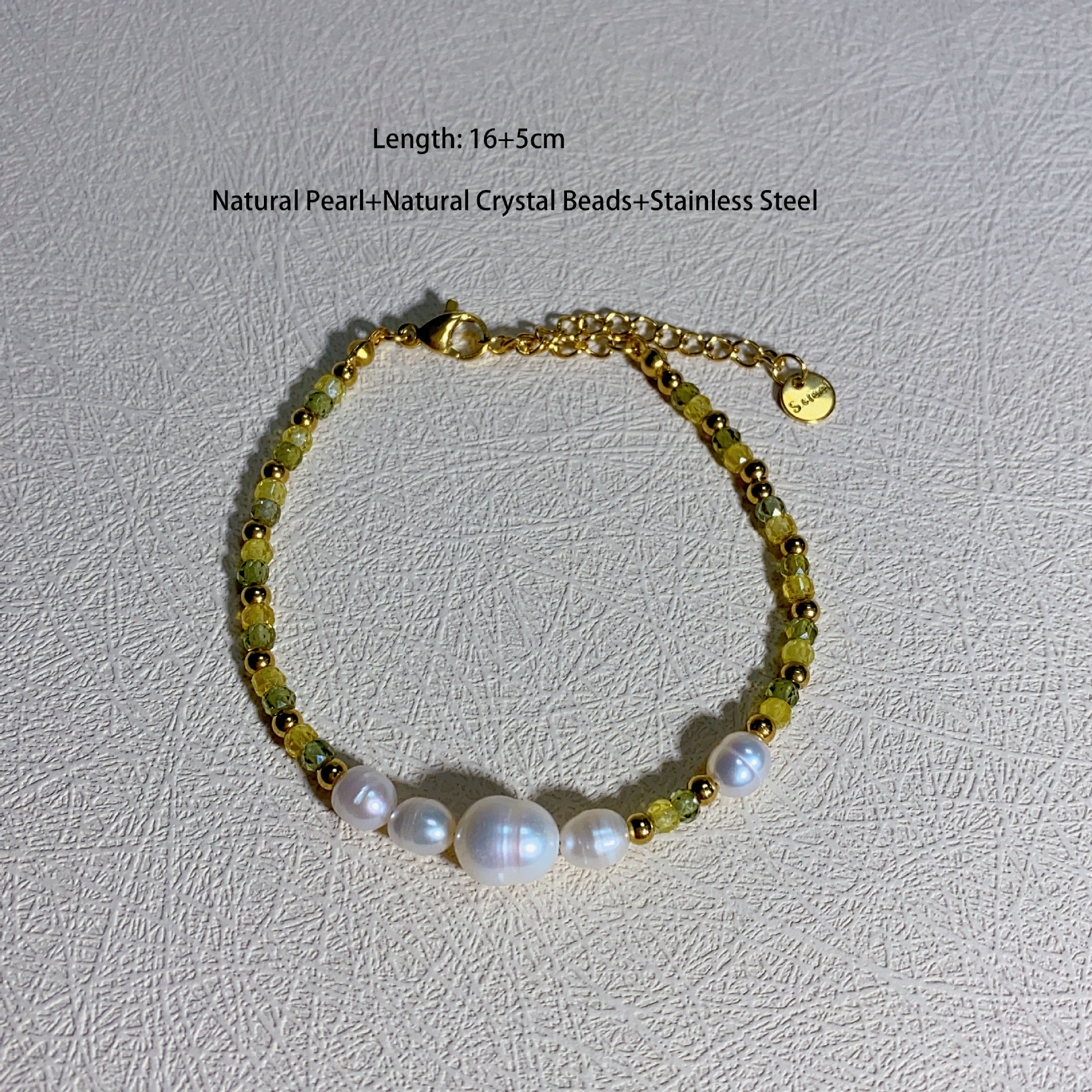 INS Style Style PVD Coated Geometric 304 Stainless Steel Stainless Steel Crystal INS Style Waterproof Non Tarnish Bracelets Necklace