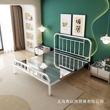 304不锈钢床1.5米1.8米单人双人床现代简约出租房公寓宿舍铁艺床