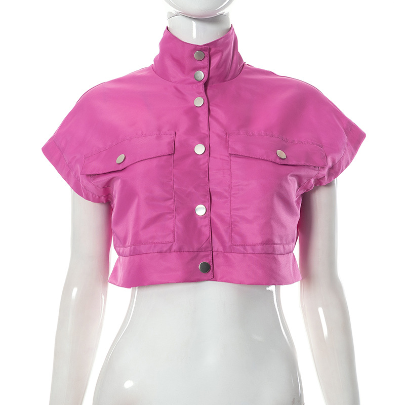 Women Clothing Summer Pocket Top Shorts Set for Women