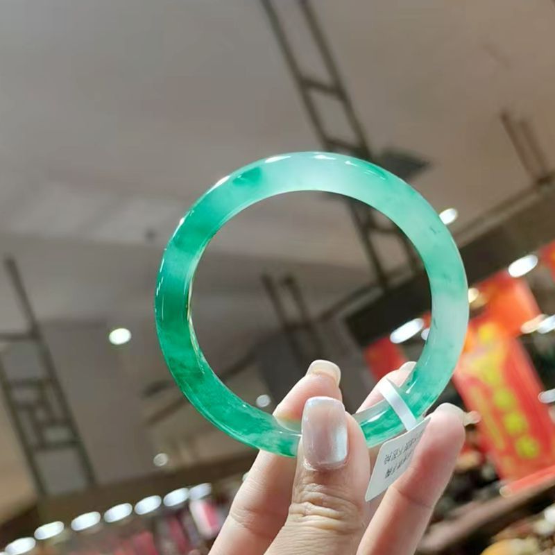 アフリカ翠玉工芸品卸売り氷種漂緑花天然色アフリカ翠ブレスレット源工場供給源|undefined