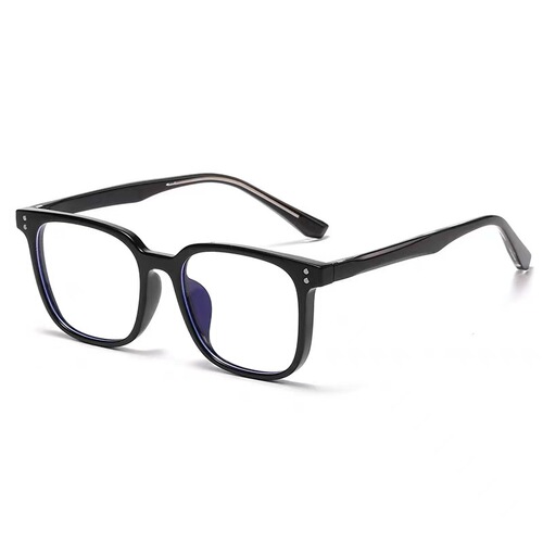 New Anti-blue light Natural Face Frame Glasses for Myopia - Men and Women, Model 88023, Plug-in Flat Lens Frame - Factory Wholesale