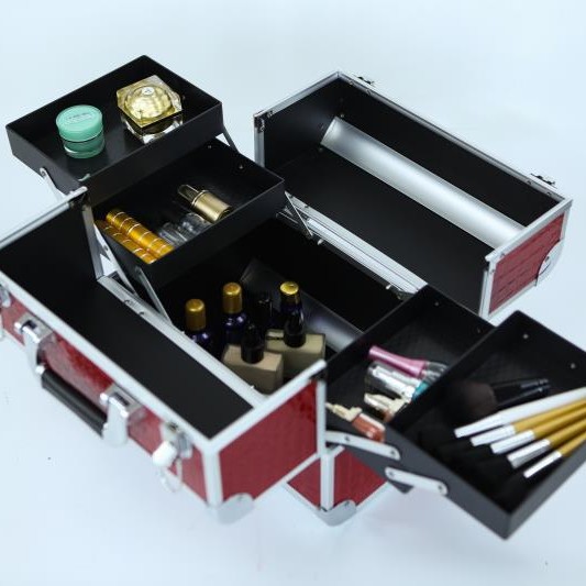 现货可订大号化妆箱包化妆收纳盒专业化妆纹绣工具箱跟妆彩妆