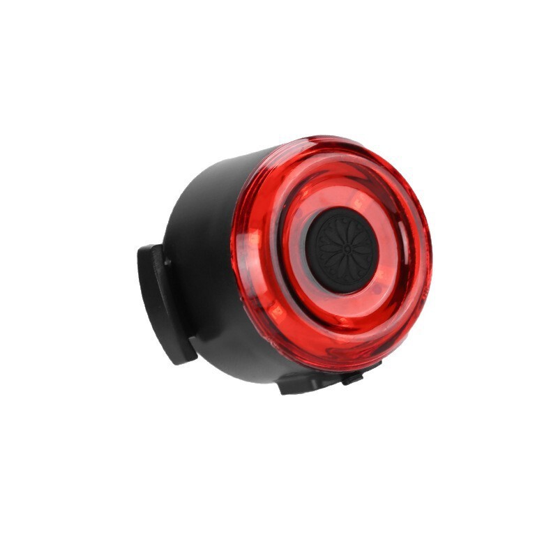 Round Bicycle Tail Light USB Charging Mountain Bike Warning Light Outdoor Cycling Light High Brightness Bicycle Light Night Cycling