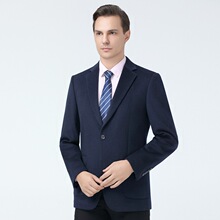 2025秋冬季中年男士商务羊毛西服外套百搭潮流中青年休闲单西外套