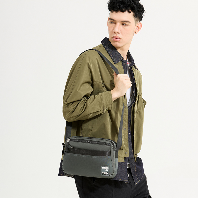 WEPOWER nueva moda bolsa de hombro casual, bolsa de hombro para hombres, bolsa de hombro ligera, bolsa de hombro cuadrada, simple bolsa de hombro