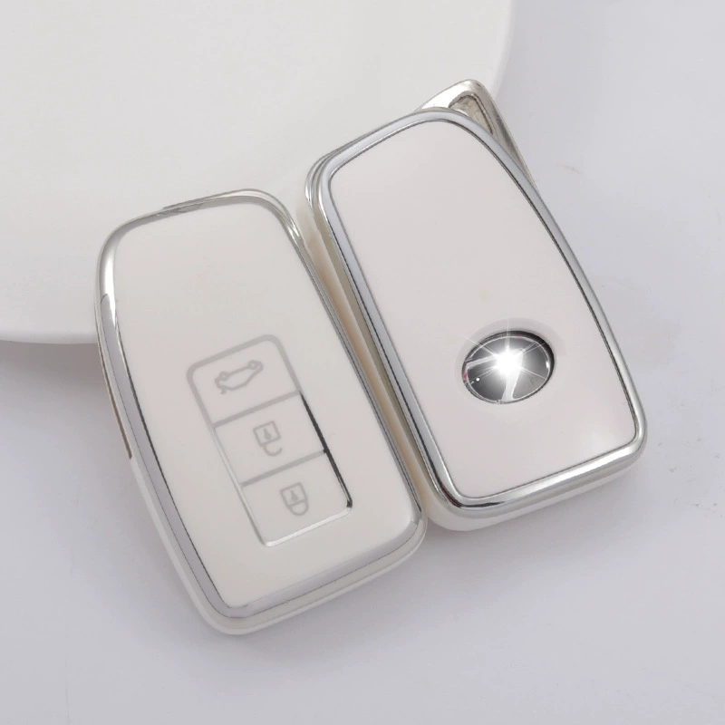 Чехол для ключей Lexus для ключей ES200/RX300/UX/NX/LS/LM чехол для ключей из ТПУ с серебристым краем