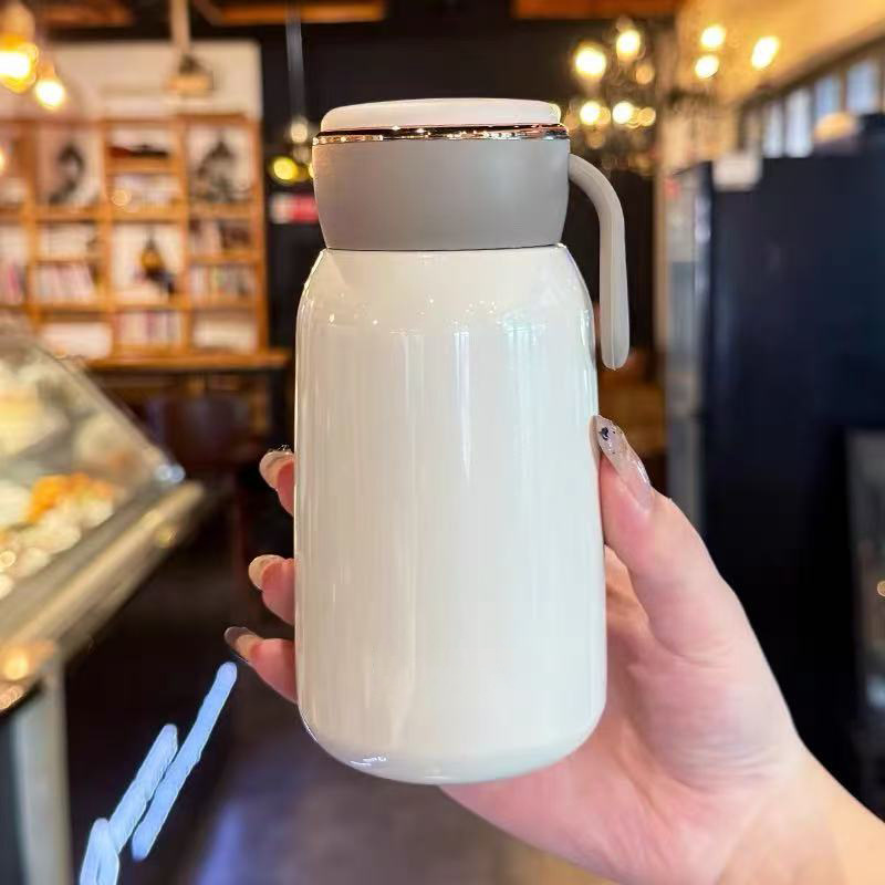 Light Luxury Mini Insulated For Men And Women, Student Top Quality Fresh Simple Stainless Steel Water Cup, Cute Portable Cup_voghion.com