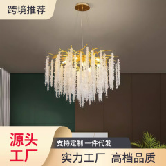 轻奢意式高档水晶吊灯设计师别墅客厅卧室餐厅样板间展厅枝型吊灯