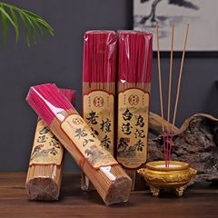 Old Mountain Sandalwood Buddhist Incense, 32 cm, Taiwan Black Agarwood Home Use, Bamboo Stick Incense for Offerings & Worship—Factory Direct Sales