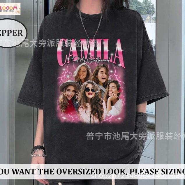 欧美短袖上衣大码跨境T恤男女通用来图订 制复古风格手工印图T恤