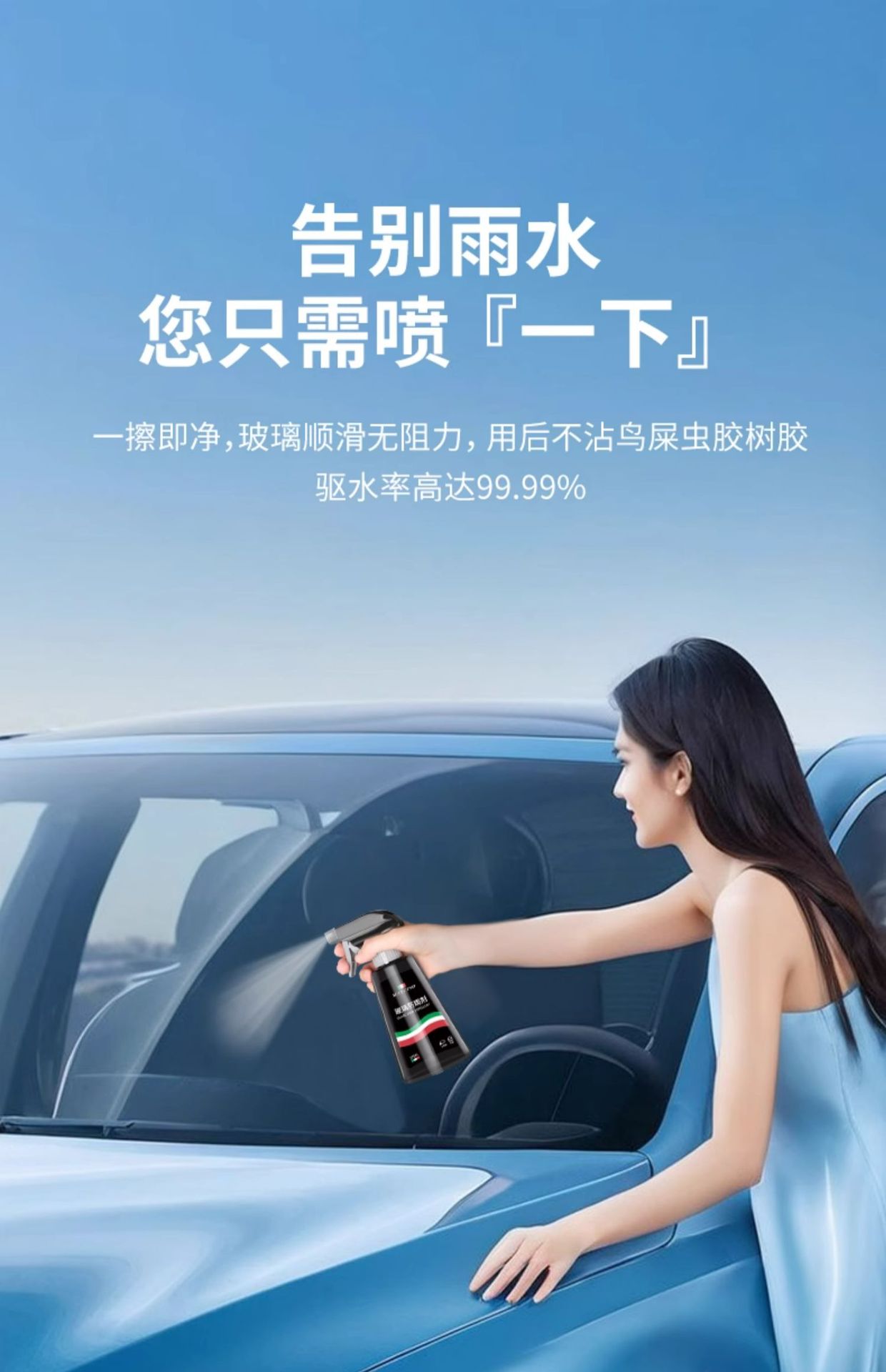Rearview mirror rainproof car glass rainproof agent reversing mirror artifact rainy day film waterproof water drive anti-fog